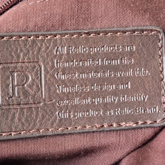 Relic Brown Faux Leather Messenger Bag - Picture 11 of 16